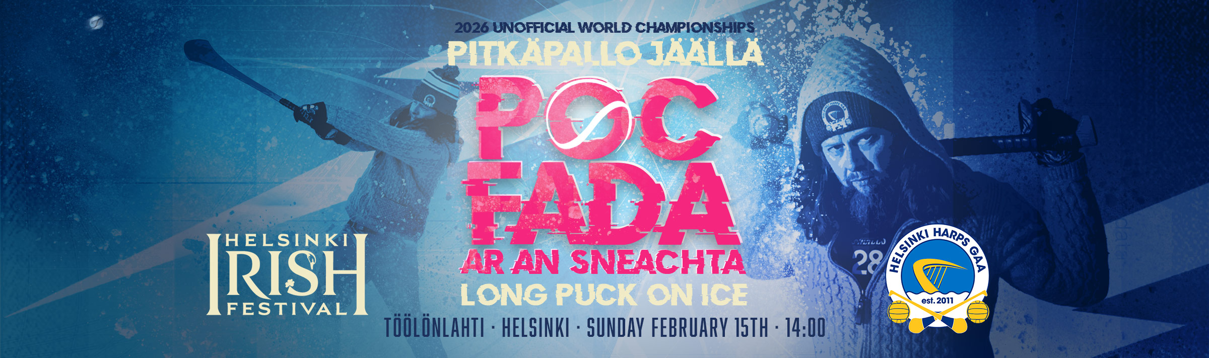 Poc Fada ar an sneachta 15.2.2026 Helsinki, Finland