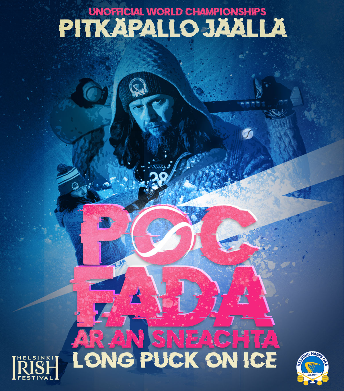 Poc Fada ar an sneachta 15.2.2026 Helsinki, Finland