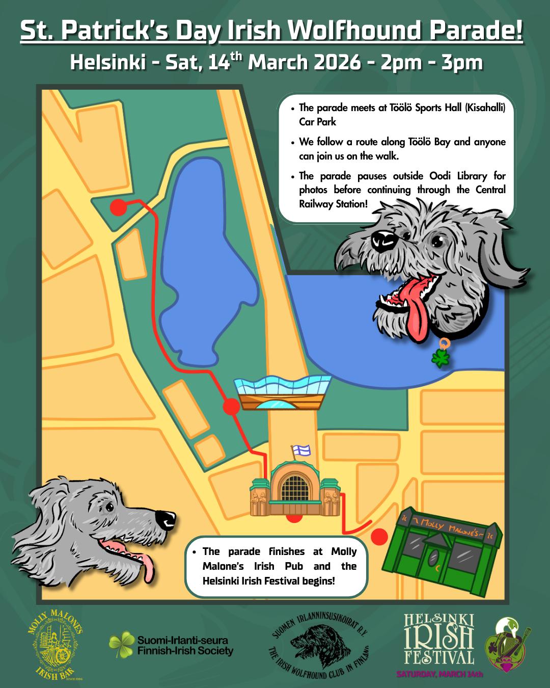 Helsinki Irish Festival - 14.2.2026 St. Patrick's Day Parade